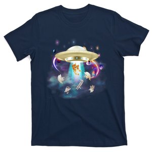 CAT ALIEN UFO Shirt For Women Cat Lover Funny T-Shirt