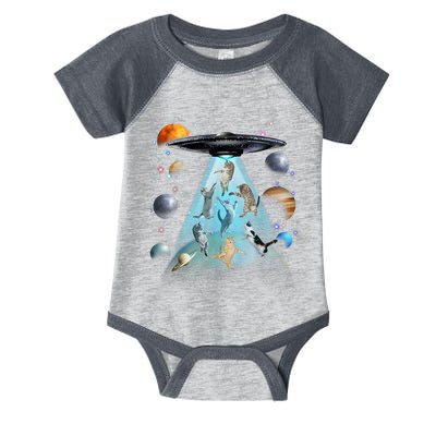Cat Alien Ufo Gifts Space Cat Galaxy Cat Funny For Cat Dad Cat Mom Cat Lover Infant Baby Jersey Bodysuit