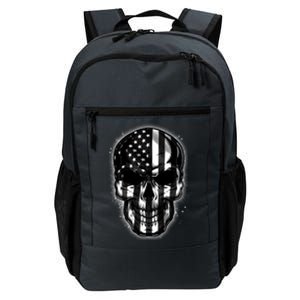 Cool American USA Flag Grunge Skull Daily Commute Backpack