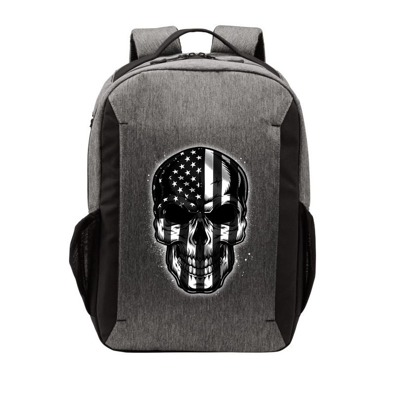 Cool American USA Flag Grunge Skull Vector Backpack