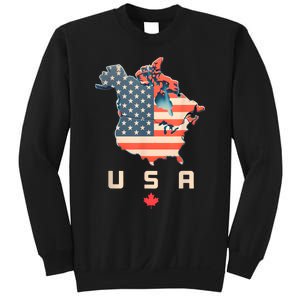 Canada And Usa Map Annex America’S 51st State! Sweatshirt