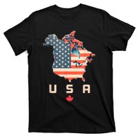 Canada And Usa Map Annex America’S 51st State! T-Shirt