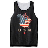 Canada And Usa Map Annex America’S 51st State! Mesh Reversible Basketball Jersey Tank