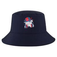 Cool American USA Flag Hipster DJ Eagle Cool Comfort Performance Bucket Hat