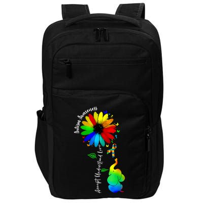 Cute Accept Understand Love Autism Awareness Sunflower Gift Impact Tech Backpack