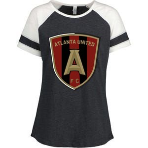 Cool Atlanta United Shield Fc Enza Ladies Jersey Colorblock Tee