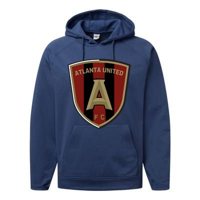 Cool Atlanta United Shield Fc Performance Fleece Hoodie