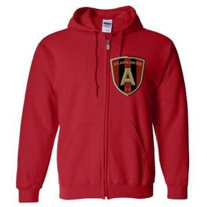 Cool Atlanta United Shield Fc Full Zip Hoodie