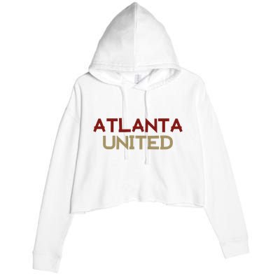 Cool Atlanta United Soccer Team Crop Fleece Hoodie