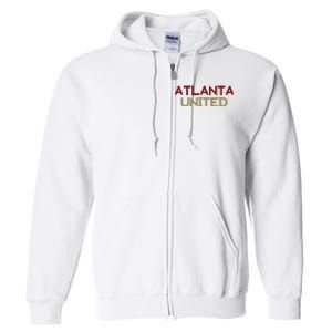 Cool Atlanta United Soccer Team Full Zip Hoodie