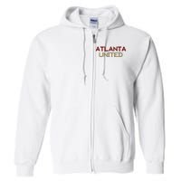 Cool Atlanta United Soccer Team Full Zip Hoodie