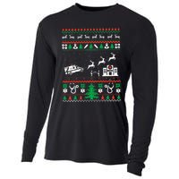 Christmas Ambulance Ugly Sweater Emergency Medical EMT Cooling Performance Long Sleeve Crew