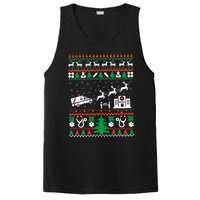 Christmas Ambulance Ugly Sweater Emergency Medical Emt PosiCharge Competitor Tank