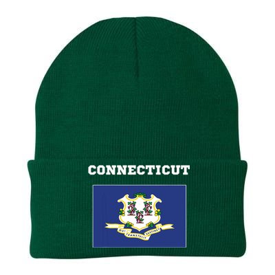 Connecticut American Usa Top Travel Flag Gift Knit Cap Winter Beanie