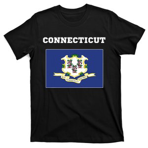 Connecticut American Usa Top Travel Flag Gift T-Shirt