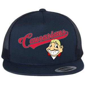 Caucasians Flat Bill Trucker Hat