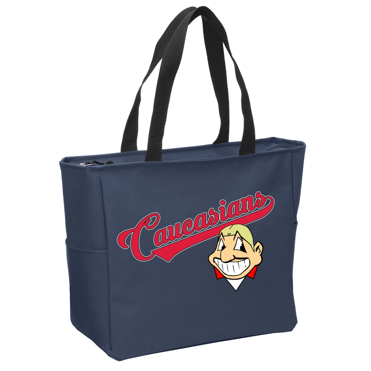 Caucasians Zip Tote Bag