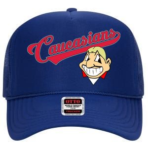 Caucasians High Crown Mesh Back Trucker Hat