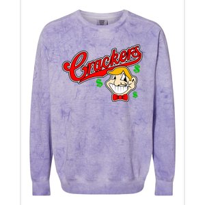 Caucasians Crackers Baseball Money Logo Colorblast Crewneck Sweatshirt