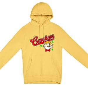 Caucasians Crackers Baseball Money Logo Premium Pullover Hoodie