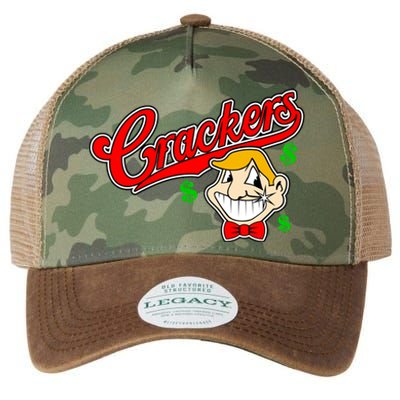 Caucasians Crackers Baseball Money Logo Legacy Tie Dye Trucker Hat