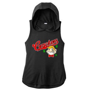 Caucasians Crackers Baseball Money Logo Ladies PosiCharge Tri-Blend Wicking Draft Hoodie Tank