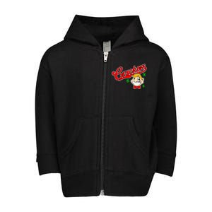 Caucasians Crackers Baseball Money Logo Toddler Zip Fleece Hoodie