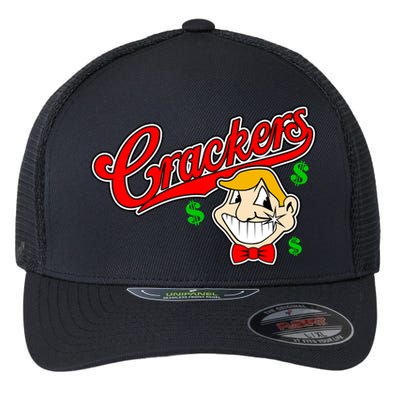 Caucasians Crackers Baseball Money Logo Flexfit Unipanel Trucker Cap