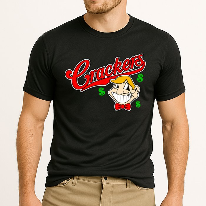 Caucasians Crackers Baseball Money Logo Cooling Performance Crew T-Shirt