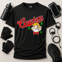 Caucasians Crackers Baseball Money Logo Cooling Performance Crew T-Shirt
