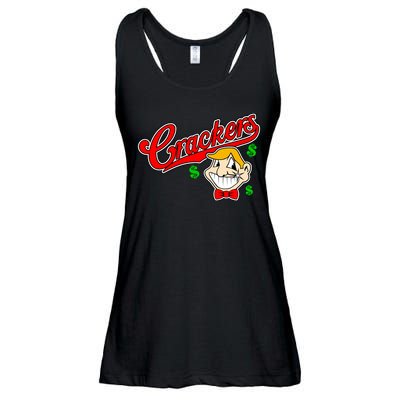 Caucasians Crackers Baseball Money Logo Ladies Essential Flowy Tank