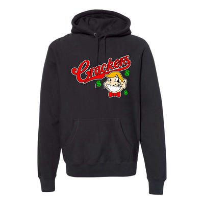 Caucasians Crackers Baseball Money Logo Premium Hoodie