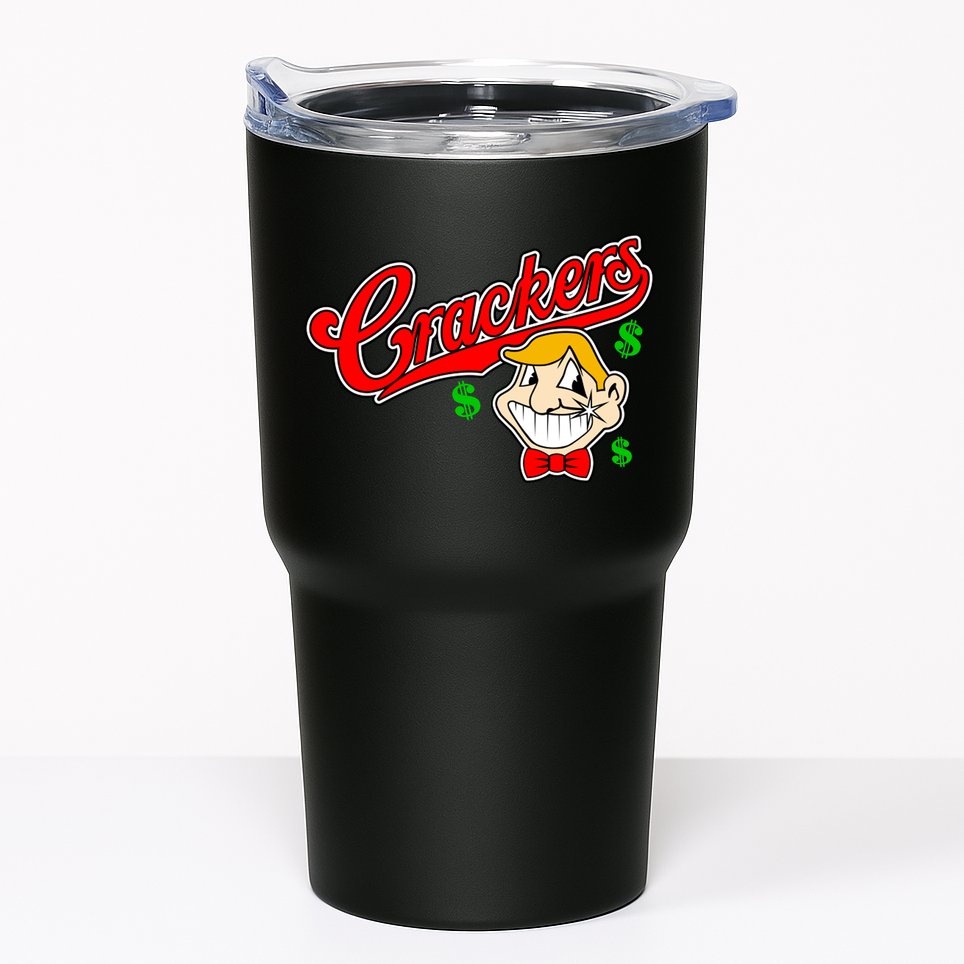Caucasians Crackers Baseball Money Logo Tumbler