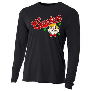 Caucasians Crackers Baseball Money Logo Cooling Performance Long Sleeve Crew