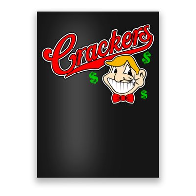 Caucasians Crackers Baseball Money Logo Poster