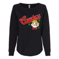 Caucasians Crackers Baseball Money Logo Womens California Wash Sweatshirt