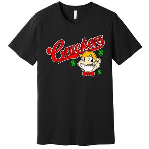 Caucasians Crackers Baseball Money Logo Premium T-Shirt