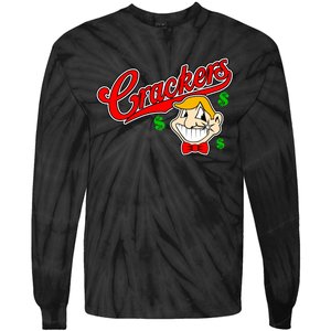 Caucasians Crackers Baseball Money Logo Tie-Dye Long Sleeve Shirt