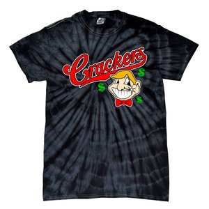 Caucasians Crackers Baseball Money Logo Tie-Dye T-Shirt