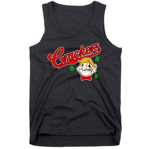 Caucasians Crackers Baseball Money Logo Tank Top