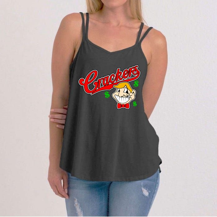 Caucasians Crackers Baseball Money Logo Women's Strappy Tank