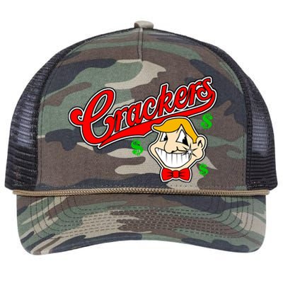 Caucasians Crackers Baseball Money Logo Retro Rope Trucker Hat Cap