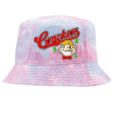 Caucasians Crackers Baseball Money Logo Tie-Dyed Bucket Hat