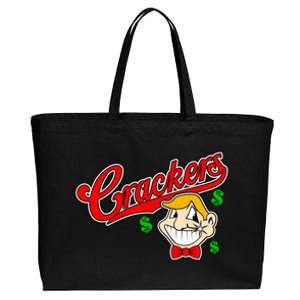 Caucasians Crackers Baseball Money Logo Cotton Canvas Jumbo Tote