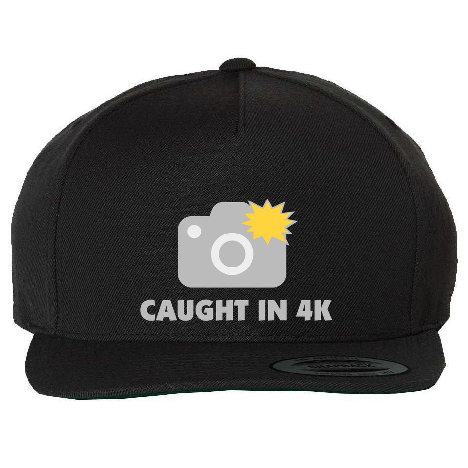 Caught In 4K Wool Snapback Cap