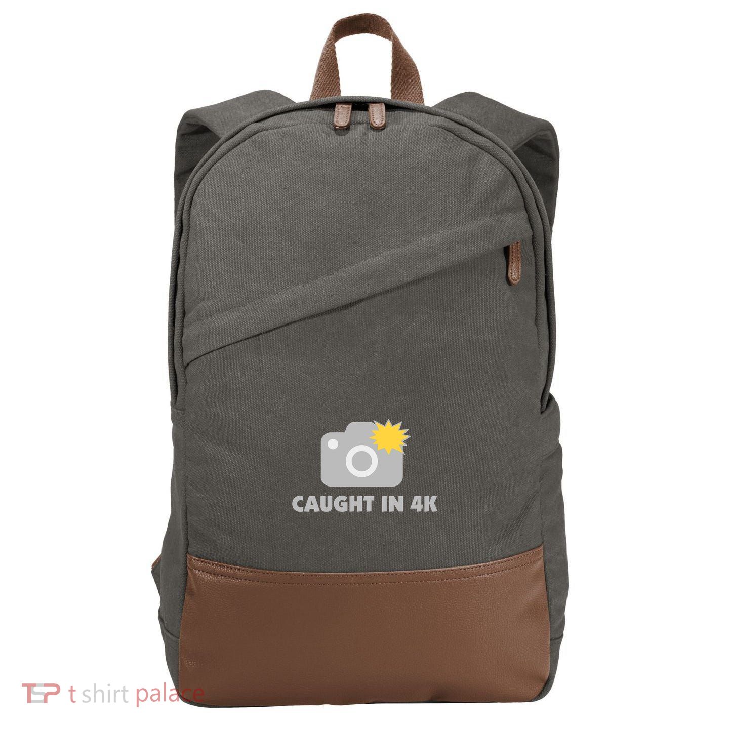 Caught In 4K Cotton Canvas Backpack