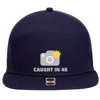 Caught In 4K 7 Panel Mesh Trucker Snapback Hat