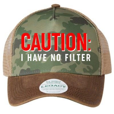 Caution I Have No Filter Legacy Tie Dye Trucker Hat