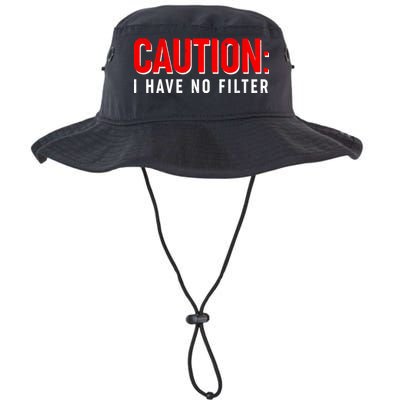 Caution I Have No Filter Bucket Hat