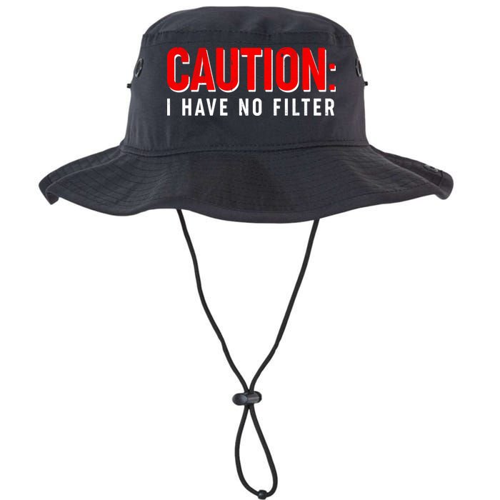Caution I Have No Filter Bucket Hat